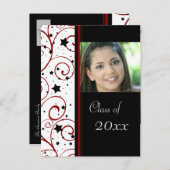 Foto Graduation Party Invitation Briefkaarten (Voorkant / Achterkant)