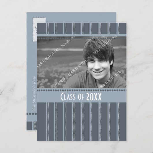 Foto Graduation Party Invitation Briefkaarten (Voorkant / Achterkant)