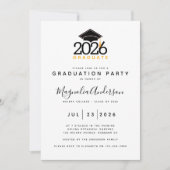 Foto Graduation Party Invitation Kaart (Voorkant)