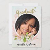 Foto Graduation Party Invitation Kaart (Voorkant)