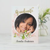 Foto Graduation Party Invitation Kaart (Staand voorkant)