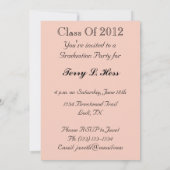 Foto Graduation Party Invitation Kaart (Achterkant)