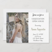 Foto Graduation Party Invitation Kaart (Voorkant)
