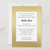 Foto Graduation Party Invitation Kaart (Achterkant)