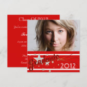 Foto Graduation Party Invitation Kaart (Voorkant / Achterkant)