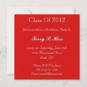 Foto Graduation Party Invitation Kaart (Achterkant)