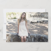 Foto Graduation Party Invitation Kaart (Voorkant)