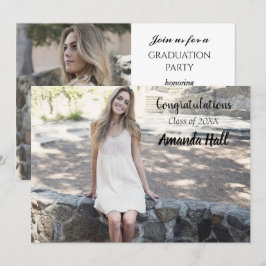 Foto Graduation Party Invitation Kaart