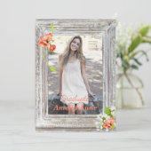 Foto Graduation Party Invitation Kaart (Staand voorkant)