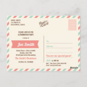 Foto Graduation Party Invitation. Save the date. Briefkaart (Achterkant)