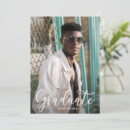 Foto Graduation Party Kaart (Staand voorkant)