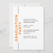 Foto Graduation Party Modern Script Black Sinaasap (Achterkant)
