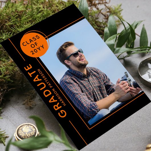 Foto Graduation Party Modern Script Black Sinaasap