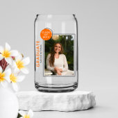 Foto Graduation Party Modern Script Black Sinaasap Blikvorm Glas