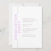 Foto Graduation Party Modern Script Paars Grey (Achterkant)