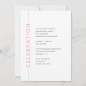 Foto Graduation Party Modern Script roze grijs (Achterkant)