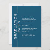 Foto Graduation Party Modern Script Silver Blue (Achterkant)