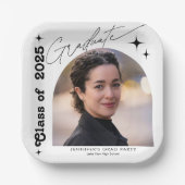 Foto Graduation Party Retro Typografie Papieren Bordje (Voorkant)