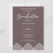 Foto Graduation Party Romantic Lace Kaart (Achterkant)