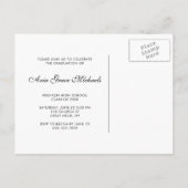 Foto Graduation Party Uitnodiging Briefkaart (Achterkant)