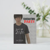 Foto: GraduPartij 4 Uitnodiging (Staand voorkant)