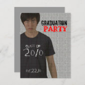 Foto: GraduPartij 4 Uitnodiging (Voorkant / Achterkant)