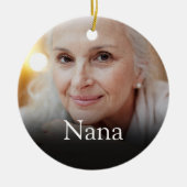 Foto Grandma Grandmoeder Definition roze Keramisch Ornament (Voorkant)