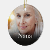 Foto Grandma Grandmoeder Definition roze Keramisch Ornament (Links)