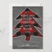 Foto grappige Baby Het is buiten Kerstmis Feestdagenkaart (Achterkant)