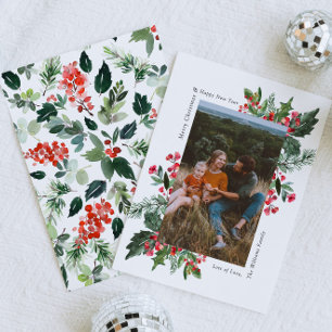 Foto Greenery Christmas Kaart