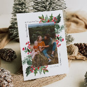 Foto Greenery Christmas Kaart