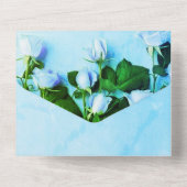 Foto Greenish Wedding All in One Uitnodiging (Achterkant)