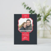 FOTO GREETING POSTCARD: lapel 4P Feestdagenkaart (Staand voorkant)