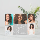 Foto grijs Afstuderen Kaart (Staand voorkant)