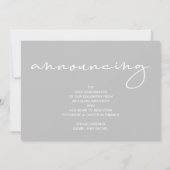 Foto grijs Afstuderen Kaart (Achterkant)