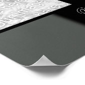 Foto grijs/zwart Poster (Hoek)