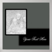 Foto grijs/zwart Poster (Voorkant)