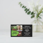 Foto Groen Landschap Gazon Care Business Visitekaartje (Staand voorkant)