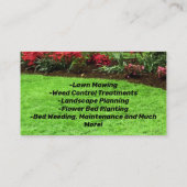 Foto Groen Landschap Gazon Care Business Visitekaartje (Achterkant)