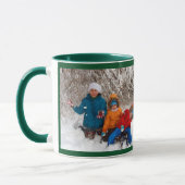 Foto Groen Personaliseer Sjabloon Cadeau Koffie Mo Mok (Links)