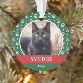 Foto groen wit handboek printpatroon ornament