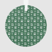 Foto groen wit handboek printpatroon ornament (achterkant)