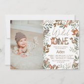 Foto groenbos bos bos voor 1 verjaardag kaart (Voorkant)