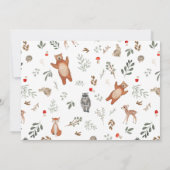 Foto groenbos bos bos voor 1 verjaardag kaart (Achterkant)