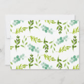 Foto Groene Dieren Safari Wild Een 1e Verjaardag Kaart (Achterkant)