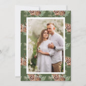Foto Groene Save The Date Kaart (Achterkant)