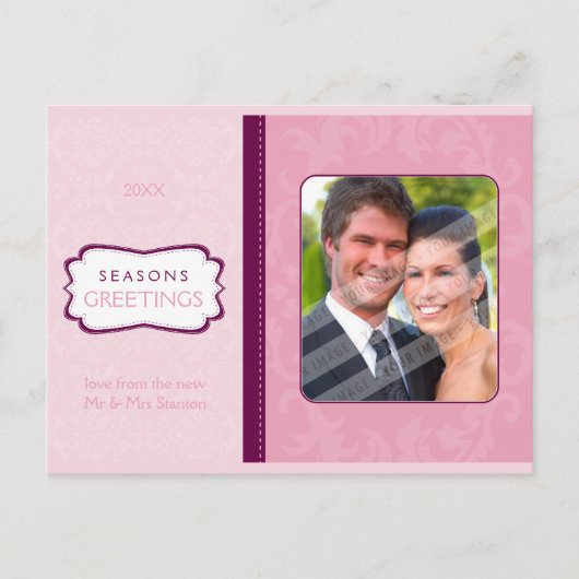 FOTO GROET BRIEFKAART :: goddelijk damask L8 (Voorkant)