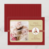 FOTO GROET BRIEFKAART :: moderne vlekkerige boom L (Voorkant / Achterkant)