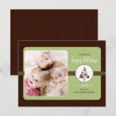 FOTO GROET BRIEFKAART :: moderne vlekkerige boom L (Voorkant / Achterkant)