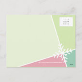 FOTO GROET BRIEFKAART :: modernista sneeuwvlok P5 (Achterkant)